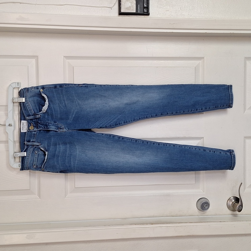 Frame Le Skinny de Jeanne Crop Style Estella Sz 28 Jeans Inseam 25.5"